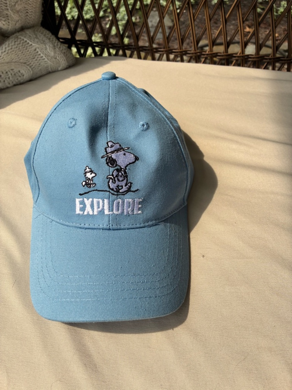 Light Blue Snoopy & Woodstock Baseball Cap